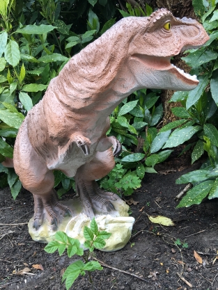 Dinosaur, beautiful statue of a Tyrannosaurus